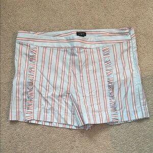 LOFT Women's Striped Shorts - blue, Pink and White size 12
